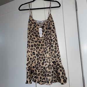 As Always Satiny Cheetah Print Dress